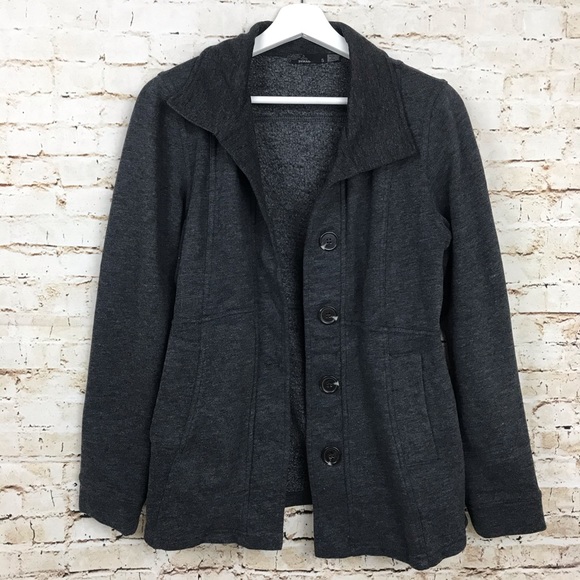 prAna Catrina Jacket Gray Button-Up Coat Small - Picture 3 of 7